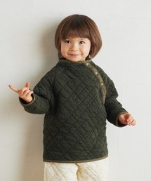 Hoppetta（ホッペッタ）の「【Hoppetta】キルトモックネックトップス 80cm・90cm・100cm・110cm（その他トップス）」