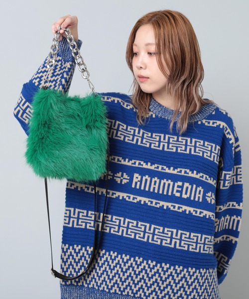 RNA(アールエヌエー)の「E4954 ファーミニBAG(ショルダーバッグ・レディース・ラベンダー/ベージュ/グリーン・FREE)」の12枚目の写真