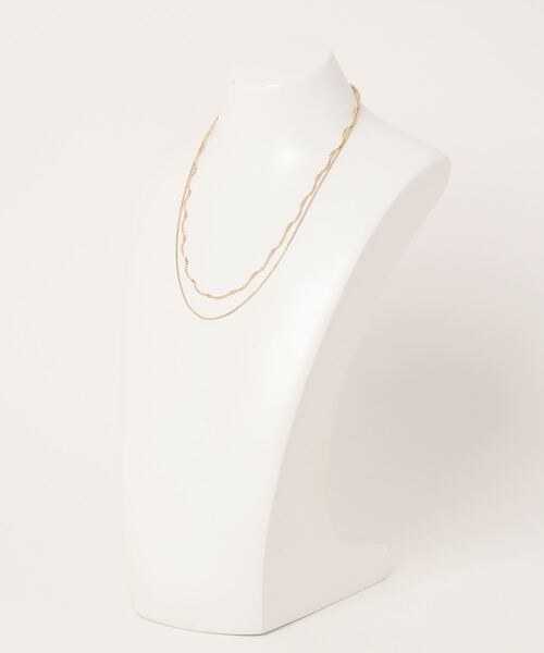 Heather（ヘザー）の「シンプル2連ネックレス  989756（ネックレス・レディース・シルバー/ゴールド・ONE SIZE）」の7枚目の写真