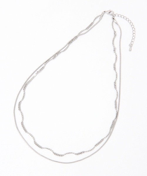 Heather（ヘザー）の「シンプル2連ネックレス  989756（ネックレス・レディース・シルバー/ゴールド・ONE SIZE）」の5枚目の写真