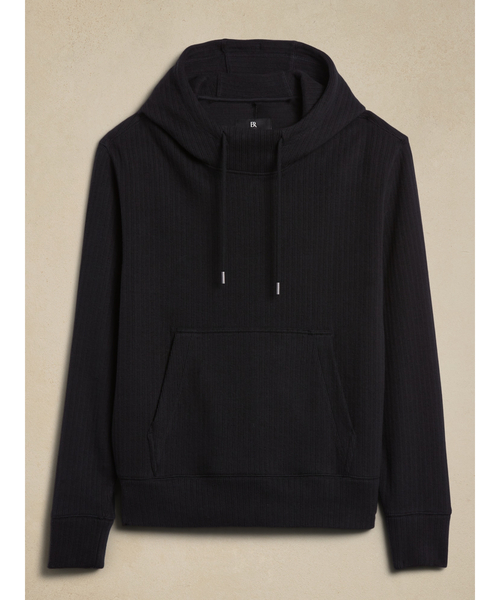 Banana Republic（バナナリパブリック）の「フレンチリブ フーディ パーカー（パーカー・メンズ・ブラック・S/M/L/XL）」の3枚目の写真