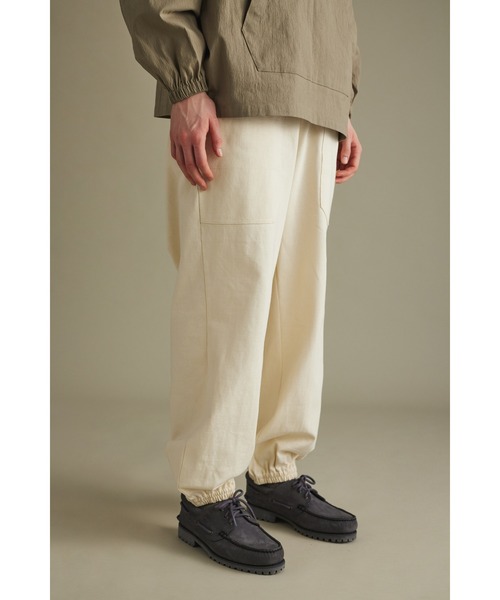 STYLEMIXER(スタイルミキサー)の「ヘビー天竺カットルーズパンツ(その他パンツ・メンズ・アイボリー/ブラック・MEDIUM/LARGE)」の6枚目の写真