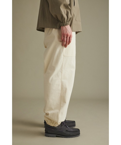 STYLEMIXER(スタイルミキサー)の「ヘビー天竺カットルーズパンツ(その他パンツ・メンズ・アイボリー/ブラック・MEDIUM/LARGE)」の7枚目の写真