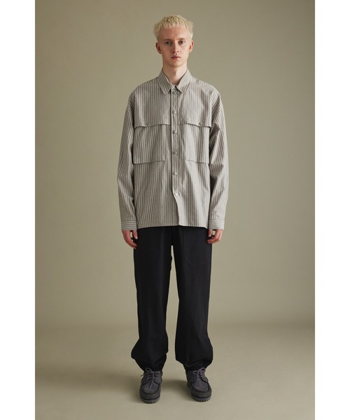 STYLEMIXER(スタイルミキサー)の「ヘビー天竺カットルーズパンツ(その他パンツ・メンズ・アイボリー/ブラック・MEDIUM/LARGE)」の18枚目の写真