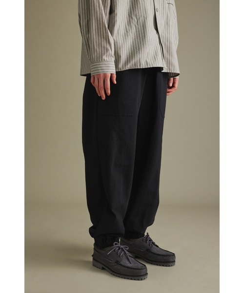 STYLEMIXER(スタイルミキサー)の「ヘビー天竺カットルーズパンツ(その他パンツ・メンズ・アイボリー/ブラック・MEDIUM/LARGE)」の20枚目の写真