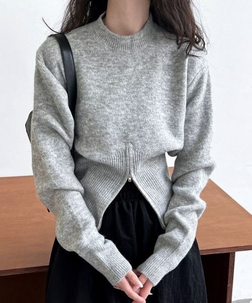 AMELY（エミリー）の「ハーフジップニット（ニット/セーター）」 - WEAR