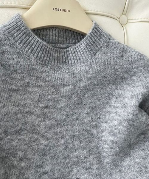 AMELY（エミリー）の「ハーフジップニット（ニット/セーター・レディース・ブラック/グレー/ベージュ/ブラウン・フリー）」の18枚目の写真