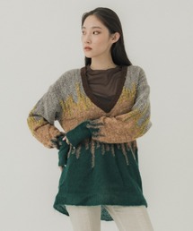 【MURRAL/ミューラル】Water mirror knit sweater/ウォーターミラーニットセーター