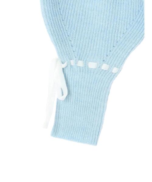 Areeam（アリーム）の「配色リボンフリルニットプルオーバー（ニット/セーター・レディース・ピンク/ライトブルー・FREE）」の9枚目の写真