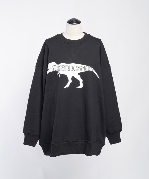 gomme（ゴム）の「30/10裏毛　70スウェットT（スウェット・レディース・チャコールグレー/トップグレー/ブラック・MEDIUM）」の2枚目の写真