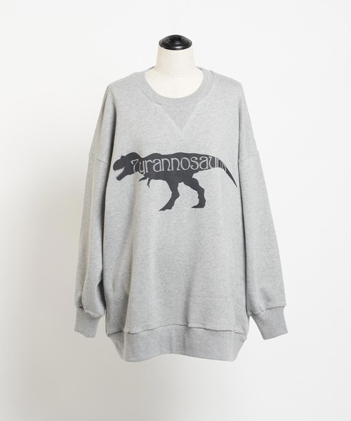 gomme（ゴム）の「30/10裏毛　70スウェットT（スウェット・レディース・チャコールグレー/トップグレー/ブラック・MEDIUM）」の9枚目の写真