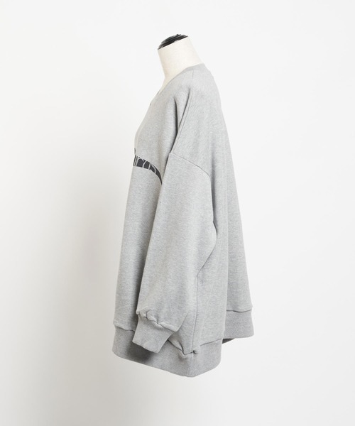 gomme（ゴム）の「30/10裏毛　70スウェットT（スウェット・レディース・チャコールグレー/トップグレー/ブラック・MEDIUM）」の10枚目の写真