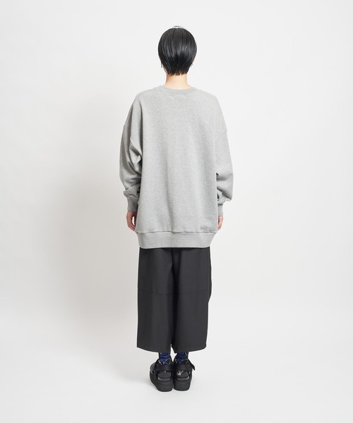 gomme（ゴム）の「30/10裏毛　70スウェットT（スウェット・レディース・チャコールグレー/トップグレー/ブラック・MEDIUM）」の8枚目の写真