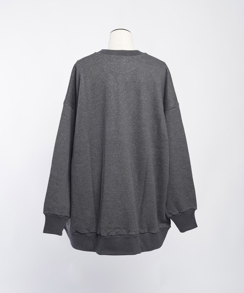 gomme（ゴム）の「30/10裏毛　70スウェットT（スウェット・レディース・チャコールグレー/トップグレー/ブラック・MEDIUM）」の20枚目の写真