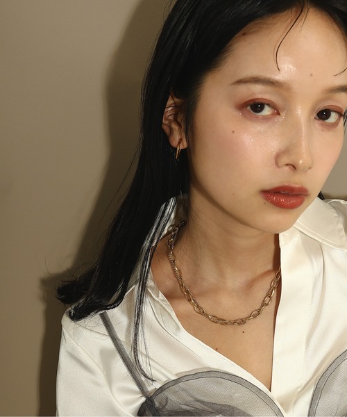 voov(ブーブ)の「【金属アレルギー対応】2種 オーバル チェーン ネックレス サージカル 結婚式(ネックレス・レディース・ゴールド/シルバー・フリー)」の10枚目の写真