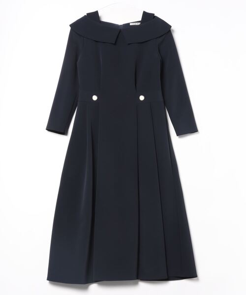 Viaggio Blu（ビアッジョブルー）の「soalonダブルクロスワンピース（ワンピース・レディース・ベージュ/ネイビー・M/S）」の12枚目の写真