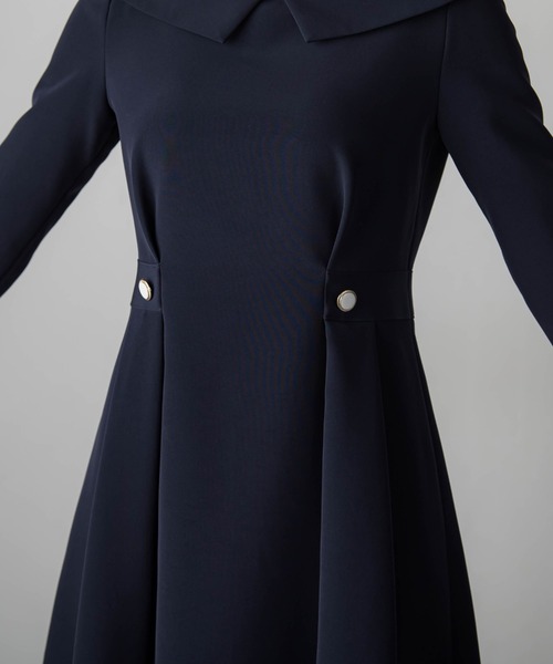 Viaggio Blu（ビアッジョブルー）の「soalonダブルクロスワンピース（ワンピース・レディース・ベージュ/ネイビー・M/S）」の16枚目の写真