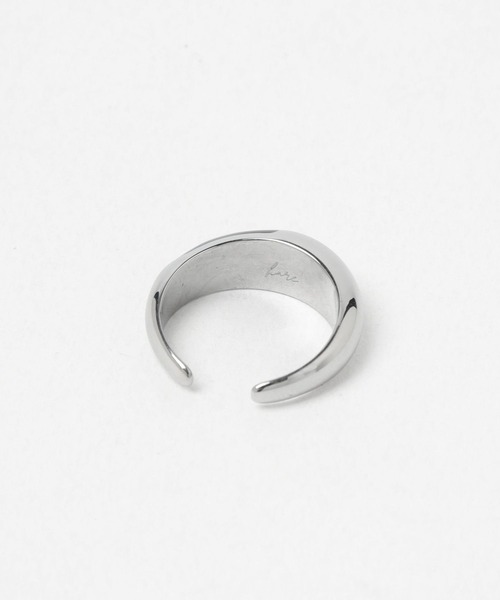 HARE（ハレ）の「ステンレスペブルリング(HARE)（リング・メンズ・ブラック/グリーン・FREE）」の6枚目の写真