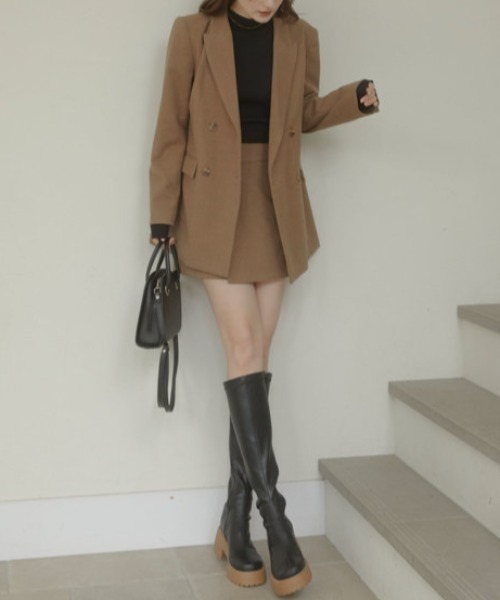ACYM（アシーム）の「Chic herringbone wrap short パンツ