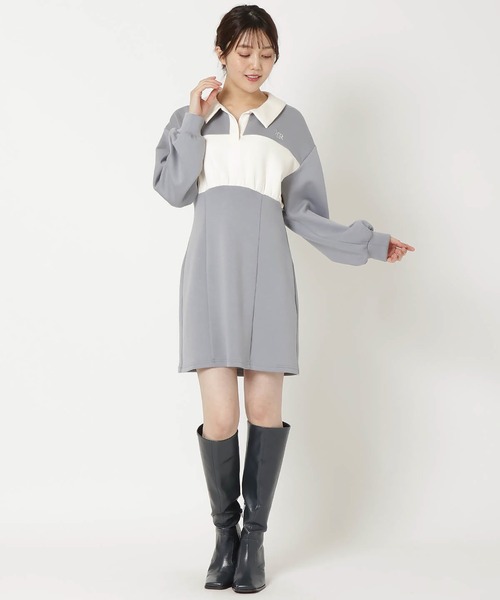 REDYAZEL（レディアゼル）の「ラガーシャツミニワンピース（ワンピース