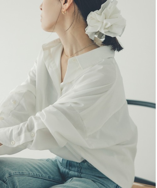 アニュアンス スタンダードシャツ ホワイト アニュアンス anuans スタンダードシャツ （WHITE