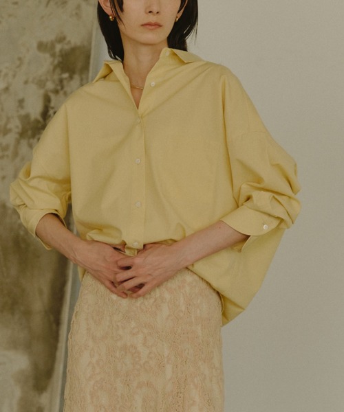 【新品タグ付】anuans アニュアンス/ スタンダードシャツ アニュアンス anuans スタンダードシャツ （CHARCOALGREY