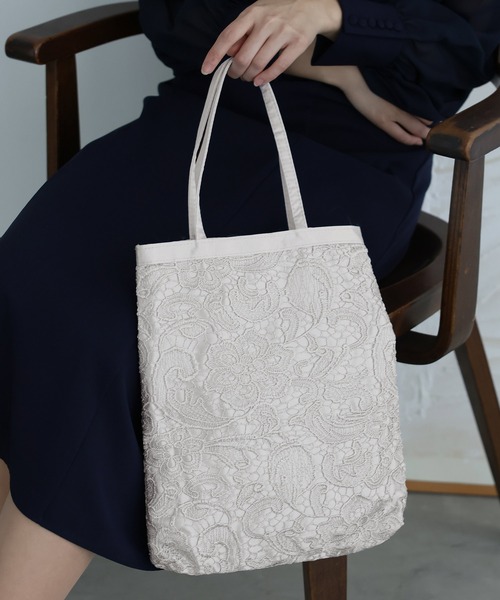 PourVous(プールヴー)の「ケミカル レース サブバッグ 結婚式 同窓会 オケージョン 二次会 (トートバッグ・レディース・ブラック/シルバー/ゴールド・FREE)」の12枚目の写真