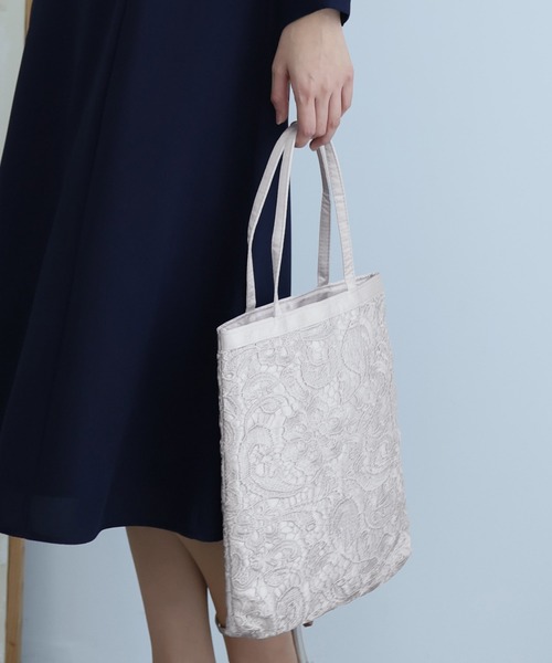 PourVous(プールヴー)の「ケミカル レース サブバッグ 結婚式 同窓会 オケージョン 二次会 (トートバッグ・レディース・ブラック/シルバー/ゴールド・FREE)」の13枚目の写真