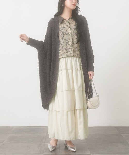 somari imagination（ソマリ イマジネーション）の「『テープヤーンモモンガカーデ』（カーディガン/ボレロ・レディース・アイボリー/チャコール・FREE）」の21枚目の写真