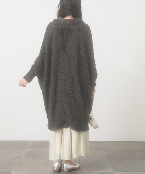 somari imagination（ソマリ イマジネーション）の「『テープヤーンモモンガカーデ』（カーディガン/ボレロ・レディース・アイボリー/チャコール・FREE）」の19枚目の写真