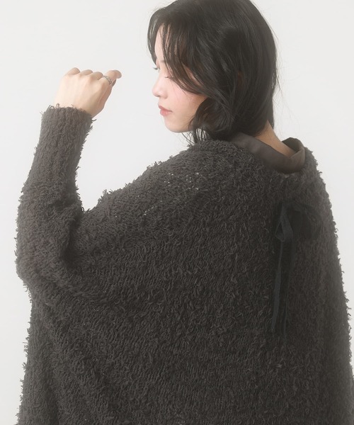 somari imagination（ソマリ イマジネーション）の「『テープヤーンモモンガカーデ』（カーディガン/ボレロ・レディース・アイボリー/チャコール・FREE）」の18枚目の写真