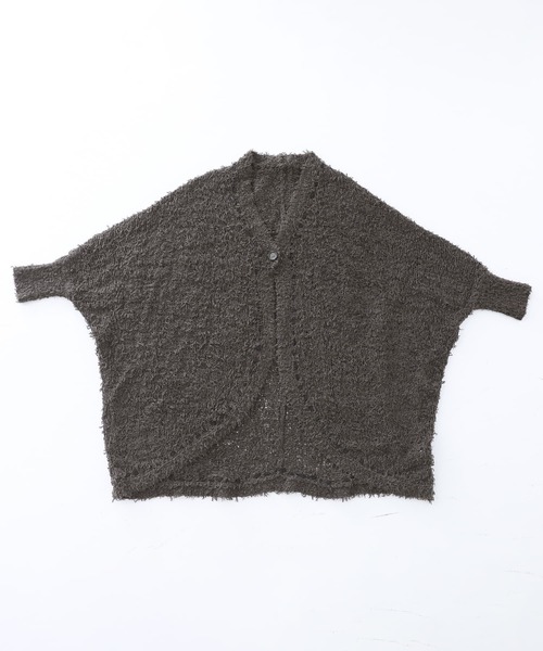 somari imagination（ソマリ イマジネーション）の「『テープヤーンモモンガカーデ』（カーディガン/ボレロ・レディース・アイボリー/チャコール・FREE）」の17枚目の写真