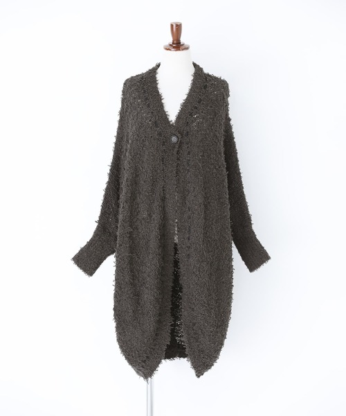 somari imagination（ソマリ イマジネーション）の「『テープヤーンモモンガカーデ』（カーディガン/ボレロ・レディース・アイボリー/チャコール・FREE）」の16枚目の写真