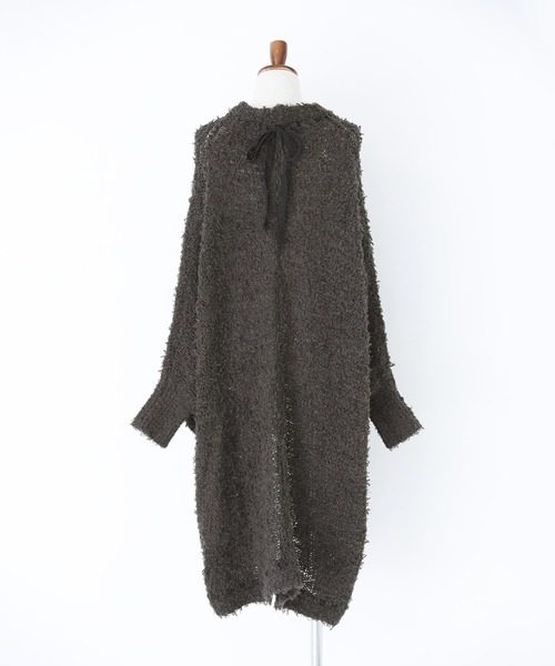 somari imagination（ソマリ イマジネーション）の「『テープヤーンモモンガカーデ』（カーディガン/ボレロ・レディース・アイボリー/チャコール・FREE）」の14枚目の写真