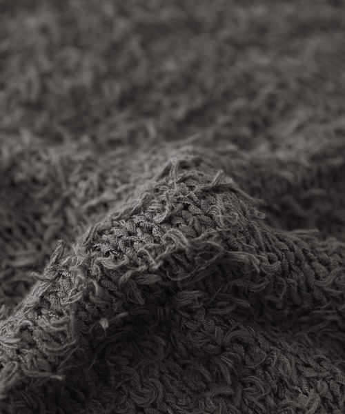 somari imagination（ソマリ イマジネーション）の「『テープヤーンモモンガカーデ』（カーディガン/ボレロ・レディース・アイボリー/チャコール・FREE）」の9枚目の写真