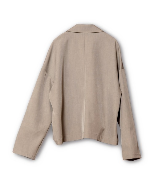 OSMOSIS(オズモーシス)の「ショートジャケット(テーラードジャケット・レディース・ネイビー/ブラック/ベージュ・ONE SIZE)」の8枚目の写真