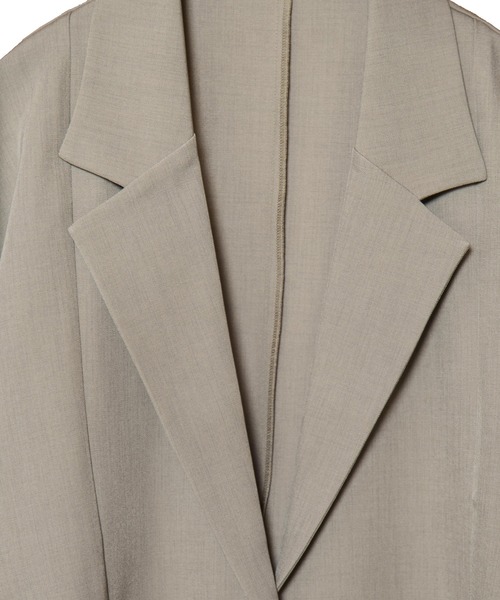 OSMOSIS(オズモーシス)の「ショートジャケット(テーラードジャケット・レディース・ネイビー/ブラック/ベージュ・ONE SIZE)」の7枚目の写真