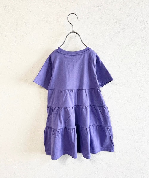 Life Support Products（ライフサポートプロダクツ）の「【COTTON from U.S.A】ティアードハンソデワンピース（90～150cm）（ワンピース・キッズ・パープル/ピンク/グレー・90/100/110/120/130/140/150）」の7枚目の写真