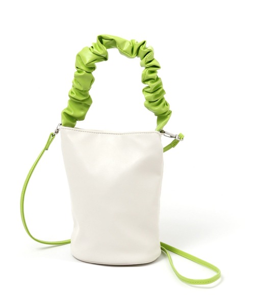 LAKOLE（ラコレ）の「ギャザーハンドルミニ2WAYショルダーバッグ / 100195（ショルダーバッグ・レディース・ブラック/セージグリーン/その他1/ブルー・FREE）」の9枚目の写真