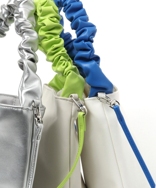 LAKOLE（ラコレ）の「ギャザーハンドルミニ2WAYショルダーバッグ / 100195（ショルダーバッグ・レディース・ブラック/セージグリーン/その他1/ブルー・FREE）」の19枚目の写真