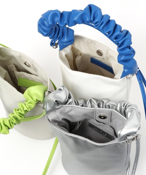 LAKOLE（ラコレ）の「ギャザーハンドルミニ2WAYショルダーバッグ / 100195（ショルダーバッグ・レディース・ブラック/セージグリーン/その他1/ブルー・FREE）」の20枚目の写真