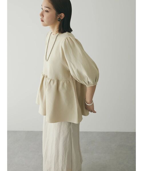 armonia(アルモニーア)の「a.ウエストギャザー袖ボリュームニット(ニット/セーター・レディース・ブラック/ブルー/グレー/アイボリー・FREE)」の19枚目の写真