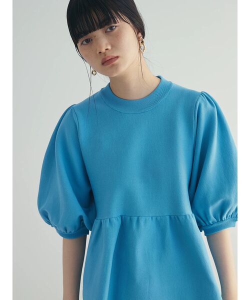 armonia(アルモニーア)の「a.ウエストギャザー袖ボリュームニット(ニット/セーター・レディース・ブラック/ブルー/グレー/アイボリー・FREE)」の7枚目の写真