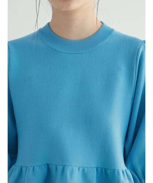 armonia(アルモニーア)の「a.ウエストギャザー袖ボリュームニット(ニット/セーター・レディース・ブラック/ブルー/グレー/アイボリー・FREE)」の8枚目の写真