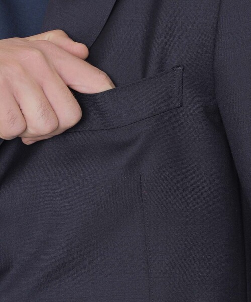 MACKINTOSH LONDON（マッキントッシュ ロンドン）の「【LEON掲載】【DORMEUIL/ドーメル】【SUPER LITE TONIK】シングルボタンブレザー（テーラードジャケット・メンズ・ダークブラウン/ダークネイビー・36/38/40/42）」の8枚目の写真