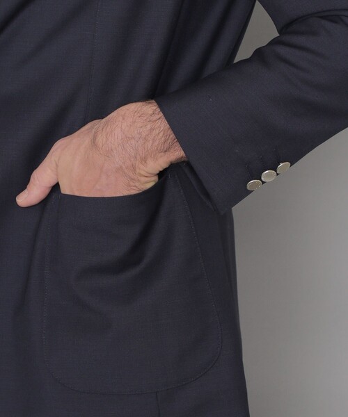 MACKINTOSH LONDON（マッキントッシュ ロンドン）の「【LEON掲載】【DORMEUIL/ドーメル】【SUPER LITE TONIK】シングルボタンブレザー（テーラードジャケット・メンズ・ダークブラウン/ダークネイビー・36/38/40/42）」の9枚目の写真