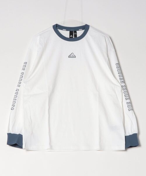 adidas(アディダス)の「アディダス adidas ワーディング ルーズフィット シングルジャージー チュニック(チュニック・レディース・ダークグレー/ホワイト/ライトグリーン・S/M/L/XL)」の2枚目の写真