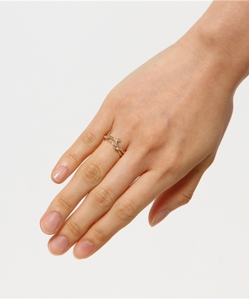 SMELLY(スメリー)の「SMELLY 2リングセット(リング・レディース・ゴールド・ONE)」の5枚目の写真