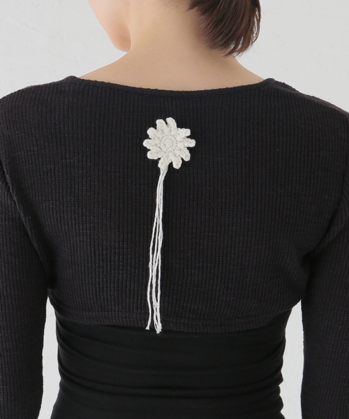 Kijun(キジュン)の「【KIJUN/キジュン】 Sophie Bolero Cardigan(カーディガン/ボレロ・レディース・ブラック・FREE)」の14枚目の写真