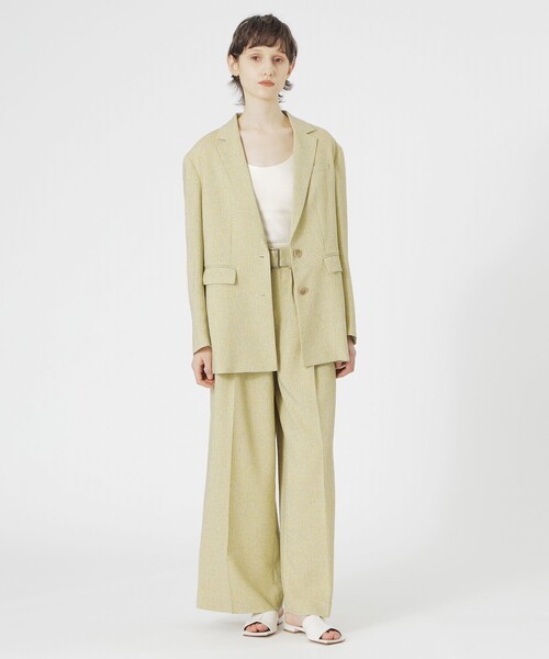 LOVELESS（ラブレス）の「【セットアップ対応】サマーツィードジャケット（テーラードジャケット・レディース・ライトイエロー・34/36）」の11枚目の写真